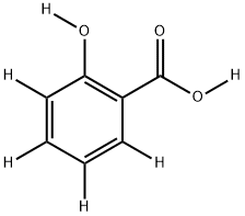 2-ヒドロキシ安息香酸-D6 化学構造式