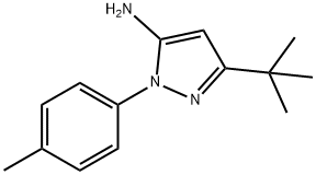 5-tert-Butyl-2-p-tolyl-2H-pyrazol-3-ylamine Struktur