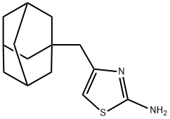 4-ADAMANTAN-1-YLMETHYL-THIAZOL-2-YLAMINE, 28599-72-6, 结构式