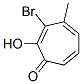 2,4,6-Cycloheptatrien-1-one, 3-bromo-2-hydroxy-4-methyl- (9CI) Structure