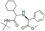 Benzeneacetic acid, alpha-[[1-cyclohexyl-2-[(1,1-dimethylethyl)amino]-2-oxoethyl]amino]-, methyl ester, (alphaS)- (9CI) Struktur
