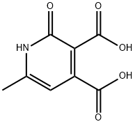 6-甲基-2-氧代-1,2-二氢吡啶-3,4-二羧酸 结构式
