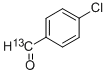 4-CHLOROBENZALDEHYDE-ALPHA-13C 化学構造式