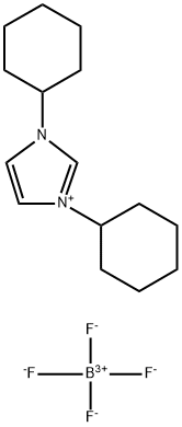 1,3-二环己基咪唑四氟硼酸盐, 286014-38-8, 结构式