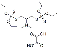 1,3-bis(diethoxyphosphinothioylsulfanyl)-N,N-dimethyl-propan-2-amine, oxalic acid Struktur