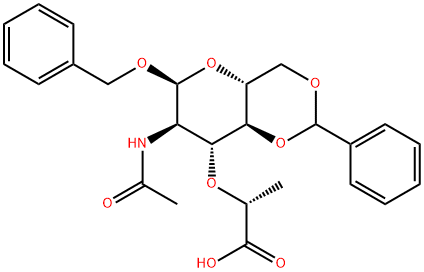 2862-03-5 N-乙酰基-1-O-(苯基甲基)-4,6-O-(苯基亚甲基)-ALPHA-胞壁酸