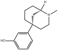 (-)-5-m-hydroxyphenyl-2-methylmorphan Structure