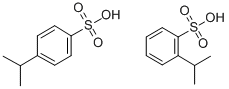 2(or 4)-(isopropyl)benzenesulphonic acid Struktur