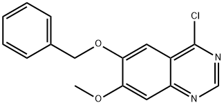 4-氯-6-苄氧基-7-甲氧基喹唑啉, 286371-65-1, 结构式