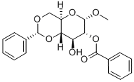 Methyl 2-O-Benzoyl-4,6-di-O-benzylidene-a-D-glucopyranoside Structure