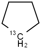 CYCLOPENTANE-13C Structure