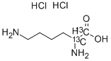 DL-LYSINE-1,2-13C2 DIHYDROCHLORIDE Structure