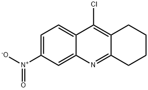 9-CHLORO-1,2,3,4-TETRAHYDRO-6-NITRO-ACRIDINE 化学構造式