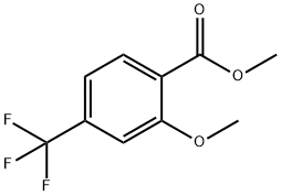 2-METHOXY-4-TRIFLUOROMETHYL METHYLBENZOATE Structure