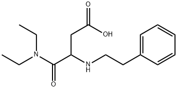 Succinamic acid, N,N-diethyl-3-(phenethylamino)-, DL-,28646-21-1,结构式