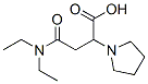 3-(diethylcarbamoyl)-2-pyrrolidin-1-yl-propanoic acid|