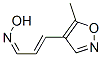 2-Propenal,3-(5-methyl-4-isoxazolyl)-,oxime,(1Z)-(9CI) Structure