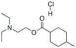 2-diethylaminoethyl 4-methylcyclohexane-1-carboxylate hydrochloride 化学構造式