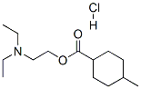 2-diethylaminoethyl 4-methylcyclohexane-1-carboxylate hydrochloride Structure