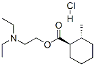 2-diethylaminoethyl (1R,2R)-2-methylcyclohexane-1-carboxylate hydrochloride 化学構造式