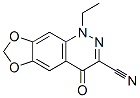 1-ethyl-1,4-dihydro-4-oxo[1,3]dioxolo[4,5-g]cinnoline-3-carbonitrile Struktur