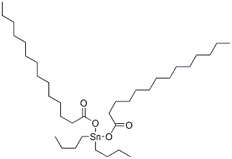 ジブチルビス(ミリストイルオキシ)スタンナン 化学構造式