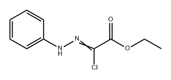2-クロロ-2-(フェニルヒドラゾノ)酢酸エチルエステル 化学構造式