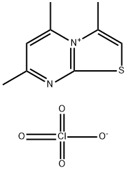 2,4,9-trimethyl-7-thia-5-aza-1-azoniabicyclo[4.3.0]nona-1,3,5,8-tetraene perchlorate,28666-87-7,结构式