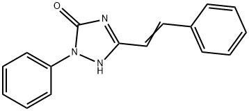 4,5-Dihydro-1-phenyl-3-styryl-1H-1,2,4-triazol-5-one,28669-38-7,结构式