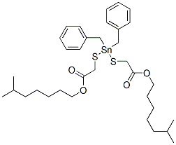 DIBENZYLSTANNOUSSSBISISOOCTYLMERCAPTOACETATE 结构式