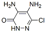 3(2H)-Pyridazinone,  4,5-diamino-6-chloro- 化学構造式