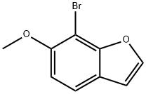 7-BROMO-6-METHOXYBENZOFURAN Structure