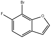 7-溴-6-氟苯并呋喃 结构式