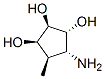 1,2,3-Cyclopentanetriol, 4-amino-5-methyl-, (1R,2R,3R,4R,5R)- (9CI),286851-32-9,结构式