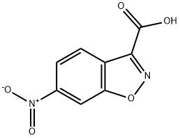 1,2-Benzisoxazole-3-carboxylic acid, 6-nitro- 化学構造式