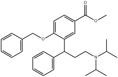 Methyl 4-(benzyloxy)-3-(3-(diisopropylaMino)-1-phenylpropyl)benzoate Structure
