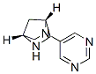 2,5-Diazabicyclo[2.2.1]heptane,2-(5-pyrimidinyl)-,(1R,4R)-(9CI) Structure