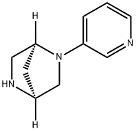 2,5-Diazabicyclo[2.2.1]heptane,2-(3-pyridinyl)-,(1S,4S)-(9CI) Struktur