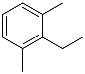 1,3-ジメチル-2-エチルベンゼン 化学構造式