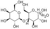 [1-13Cglc]Lactose Monohydrate 化学構造式