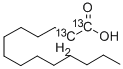 MYRISTIC-1,2-13C2 ACID 化学構造式