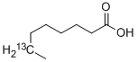 Octanoic  acid-7-13C Structure