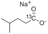 SODIUM 4-METHYLVALERATE-1-13C 化学構造式