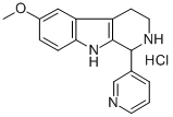 2,3,4,9-Tetrahydro-6-methoxy-1-(3-pyridinyl)-1H-pyrido(3,4-b)indole hy drochloride 结构式