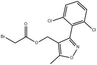 [3-(2,6-DICHLOROPHENYL)-5-METHYLISOXAZOL-4-YL]METHYL 2-BROMOACETATE,287176-80-1,结构式