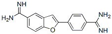 2-(4-amidinophenyl)-5-benzofurancarboxamidine Struktur
