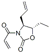 2-Oxazolidinone,5-ethyl-3-(1-oxo-2-propenyl)-4-(2-propenyl)-,(4S,5S)-(9CI) Struktur