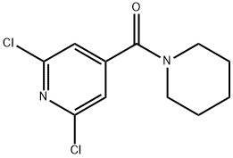 (2,6-DICHLOROPYRIDIN-4-YL)(PIPERIDINO)METHANONE Structure