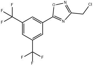 5-(3,5-双(三氟甲基)苯基)-3-(氯甲基)-1,2,4-噁二唑 结构式