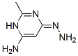 4(1H)-Pyrimidinone, 6-amino-2-methyl-, hydrazone (9CI) Structure